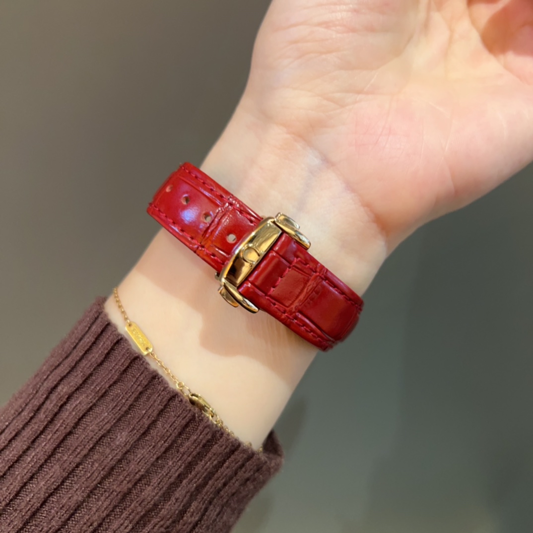 超人気 オメガ 腕時計 レディースＮ級品 ウォッチ 優雅レディ ダイヤ飾り レッド_8