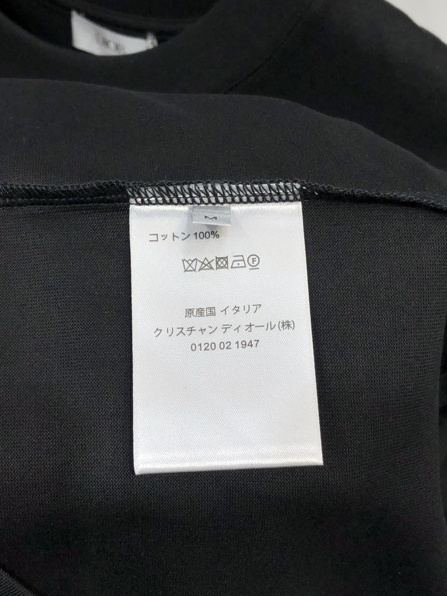 ディオールtシャツ偽物 トップス シンプル 純綿 ロゴ刺繍 柔らかい ゆったり ブラック_7