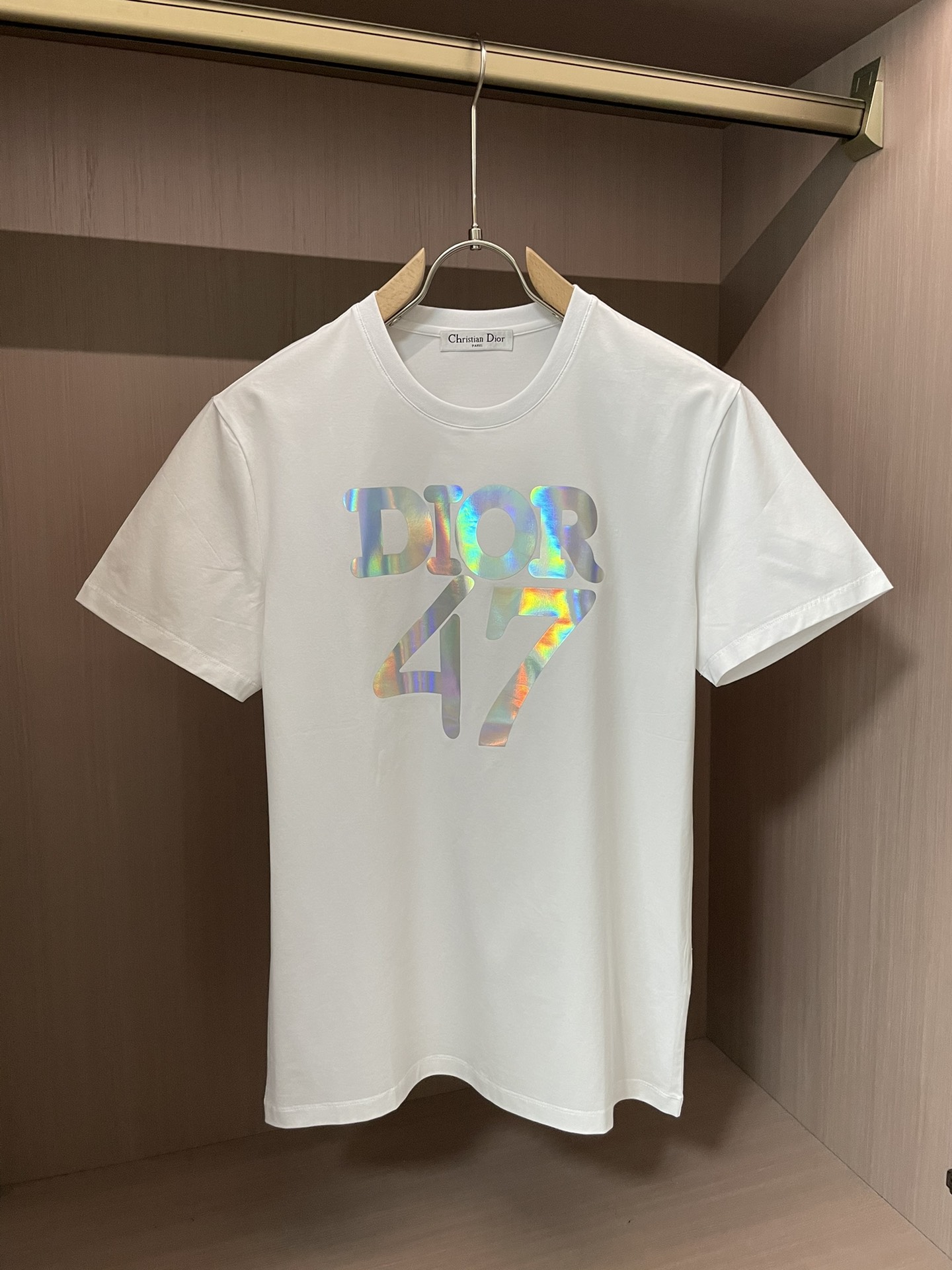 ディオール tシャツ コーデスーパーコピー トップス シンプル 純綿tシャツ 柔らかい ゆったり ホワイト_4