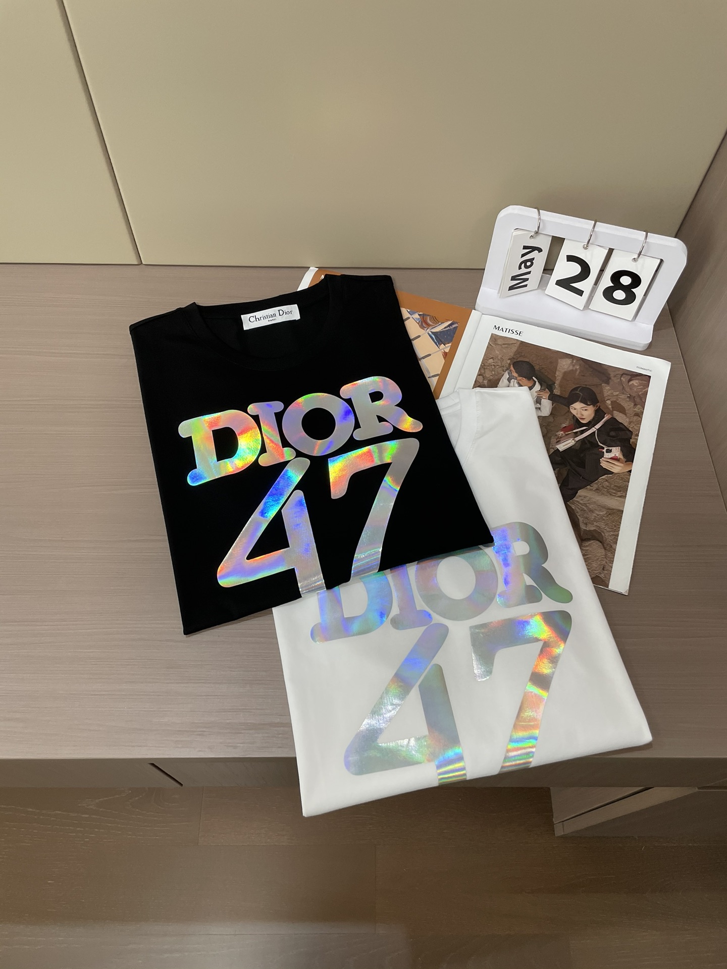 ディオール tシャツ コーデスーパーコピー トップス シンプル 純綿tシャツ 柔らかい ゆったり ホワイト_9