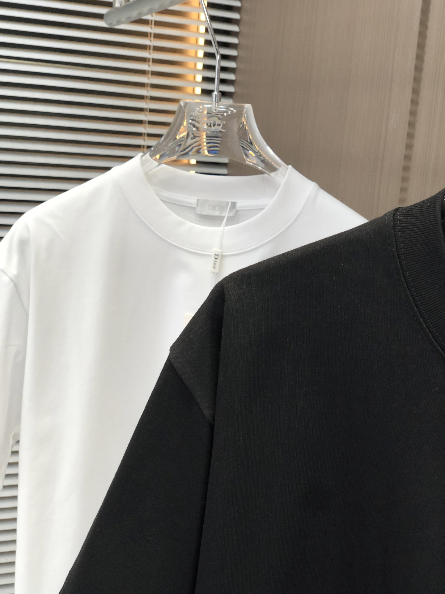 ディオールtシャツメンズスーパーコピー トップス 純綿 柔らかい ゆったり ブラック_4
