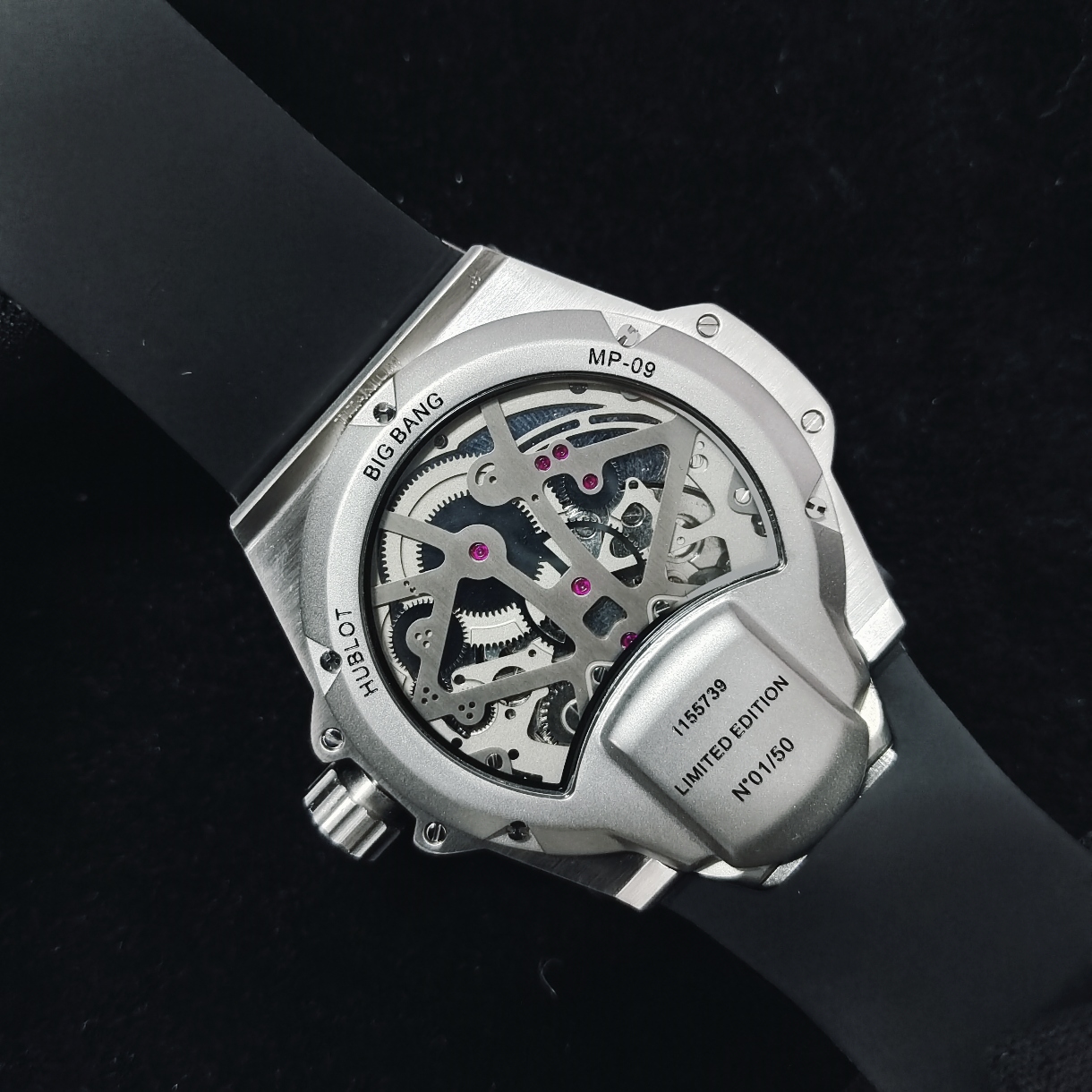 個性的なhublot 時計 メンズ偽物 ウォッチ 防水 腕時計 ビジネス 紳士 夜光 MP-09 ブラック_4