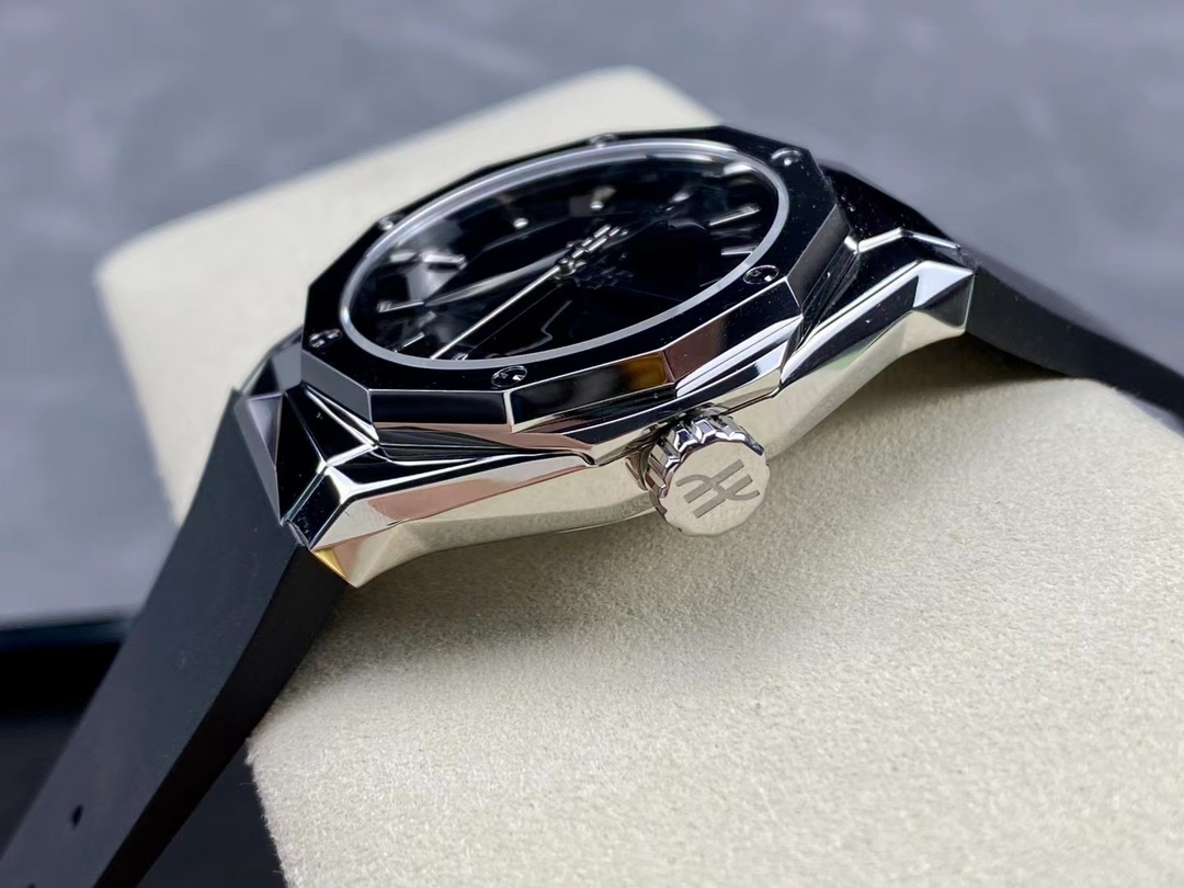 腕時計 hublot偽物 ファッション 防水 ウォッチ ゴムバンド  紳士 シンプル ブラック_7