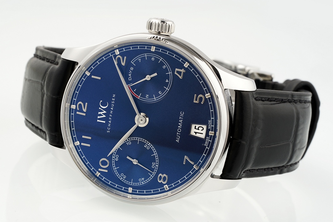 今季のおすすめ iwc の 時計偽物 ウォッチ ポルトギーゼ 防水 ハンサム 紳士 腕時計 IW500713 ブルー_5