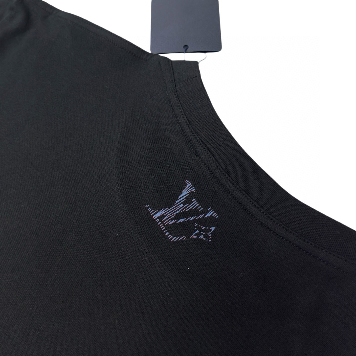超低価格 メルカリ ルイヴィトンtシャツ激安通販 シンプル 綿 半袖 トップス ゆったり ブラック_8