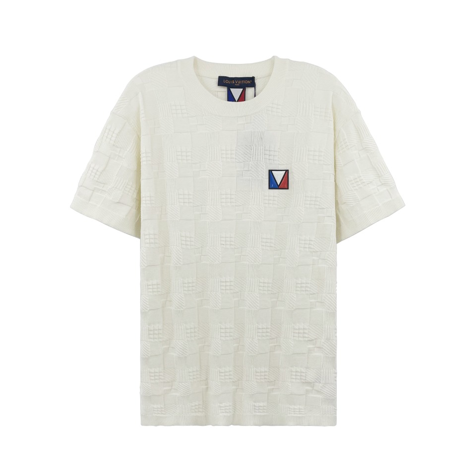 2025年の定番人気ルイヴィトンtシャツレディース偽物 シンプル 綿 半袖 トップス ゆったり ホワイト_8