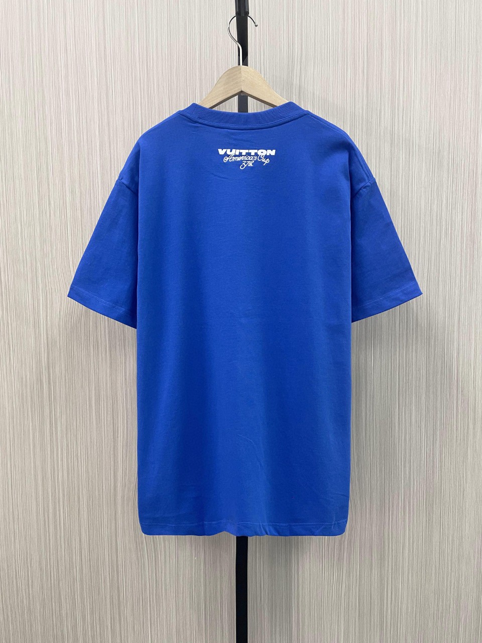 一番安い ルイヴィトンtシャツ楽天コピー シンプル 綿 半袖 トップス ゆったり ブルー_2