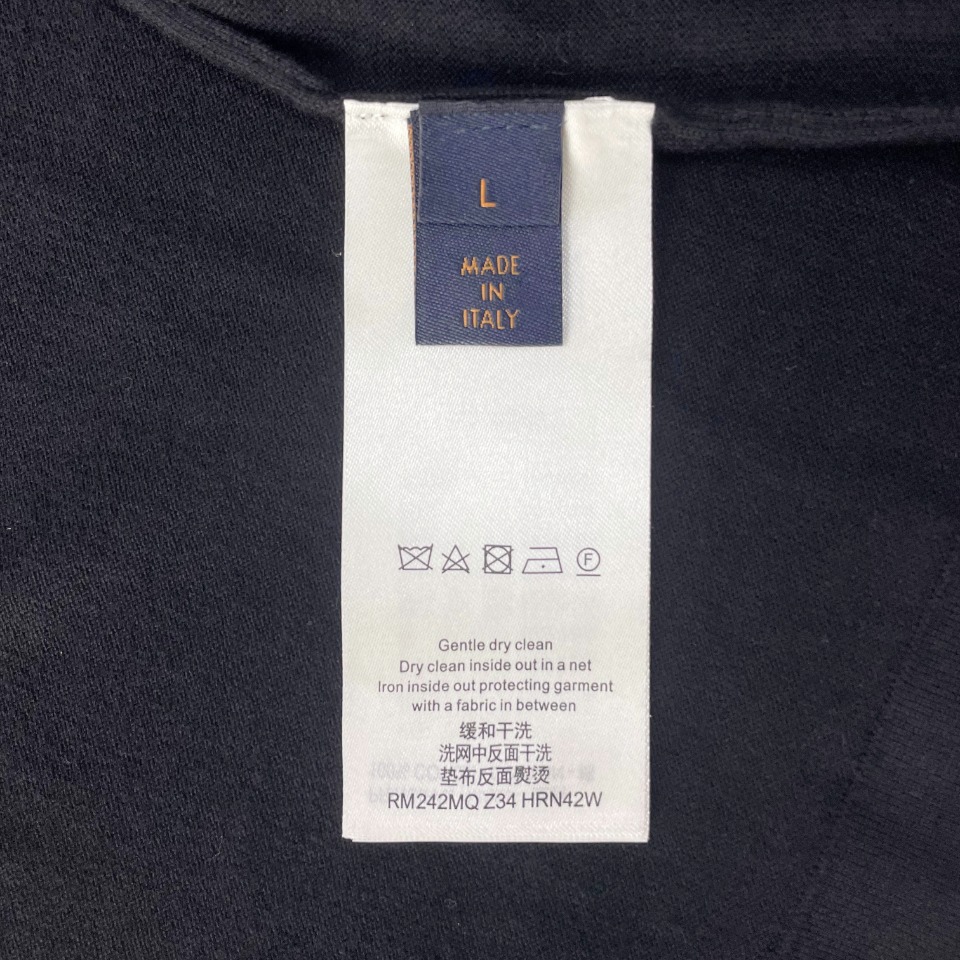 ルイヴィトンtシャツ メンズ偽物 ロゴプリント シンプル 綿 半袖 トップス ゆったり ブラック_7