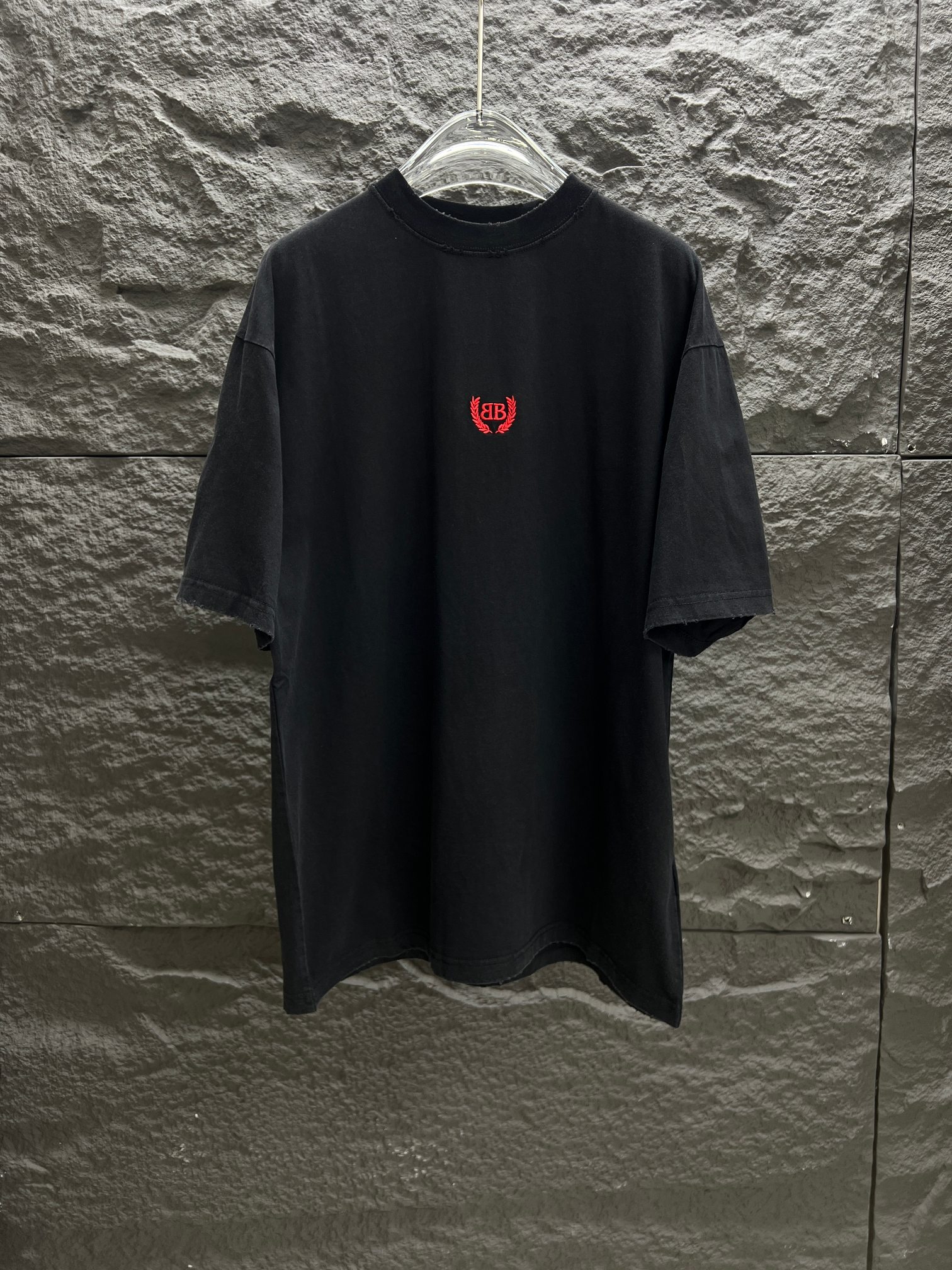 おすすめ バレンシアガtシャツサイズ感コピー トップス 半袖 ロゴプリント ブラック_1