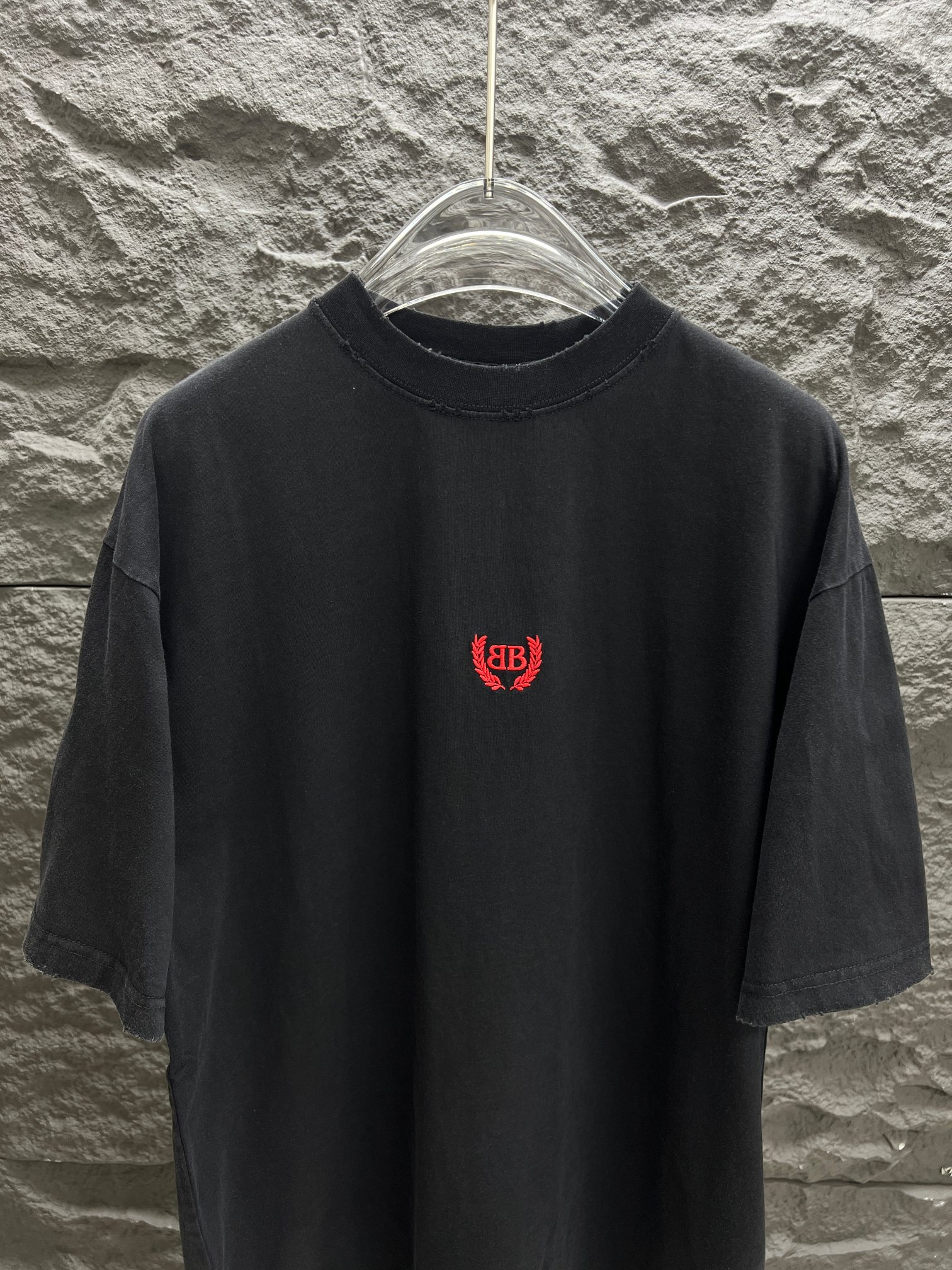 おすすめ バレンシアガtシャツサイズ感コピー トップス 半袖 ロゴプリント ブラック_2