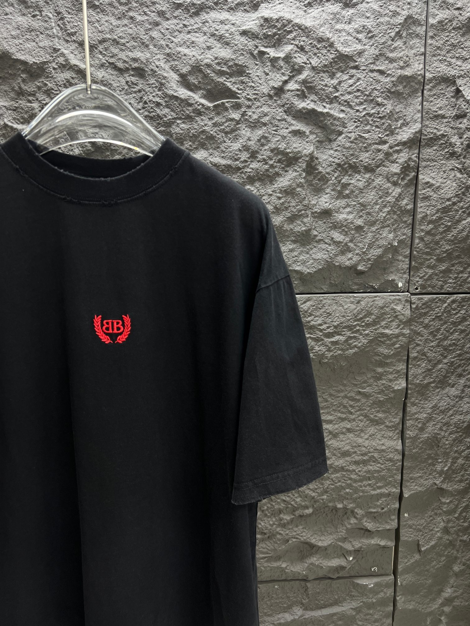 おすすめ バレンシアガtシャツサイズ感コピー トップス 半袖 ロゴプリント ブラック_6
