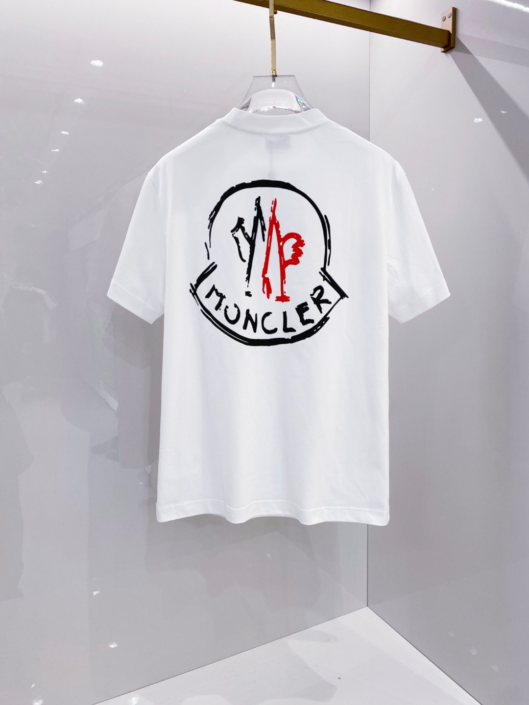 モンクレールtシャツ メンズコピー トップス 純綿 プリント 半袖 柔らかい ホワイト_2