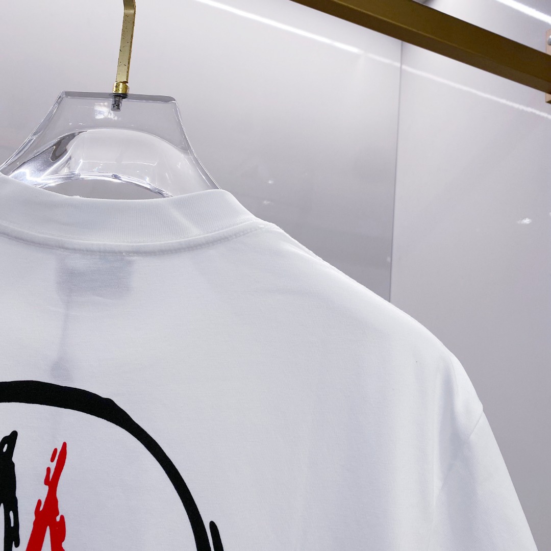 モンクレールtシャツ メンズコピー トップス 純綿 プリント 半袖 柔らかい ホワイト_3