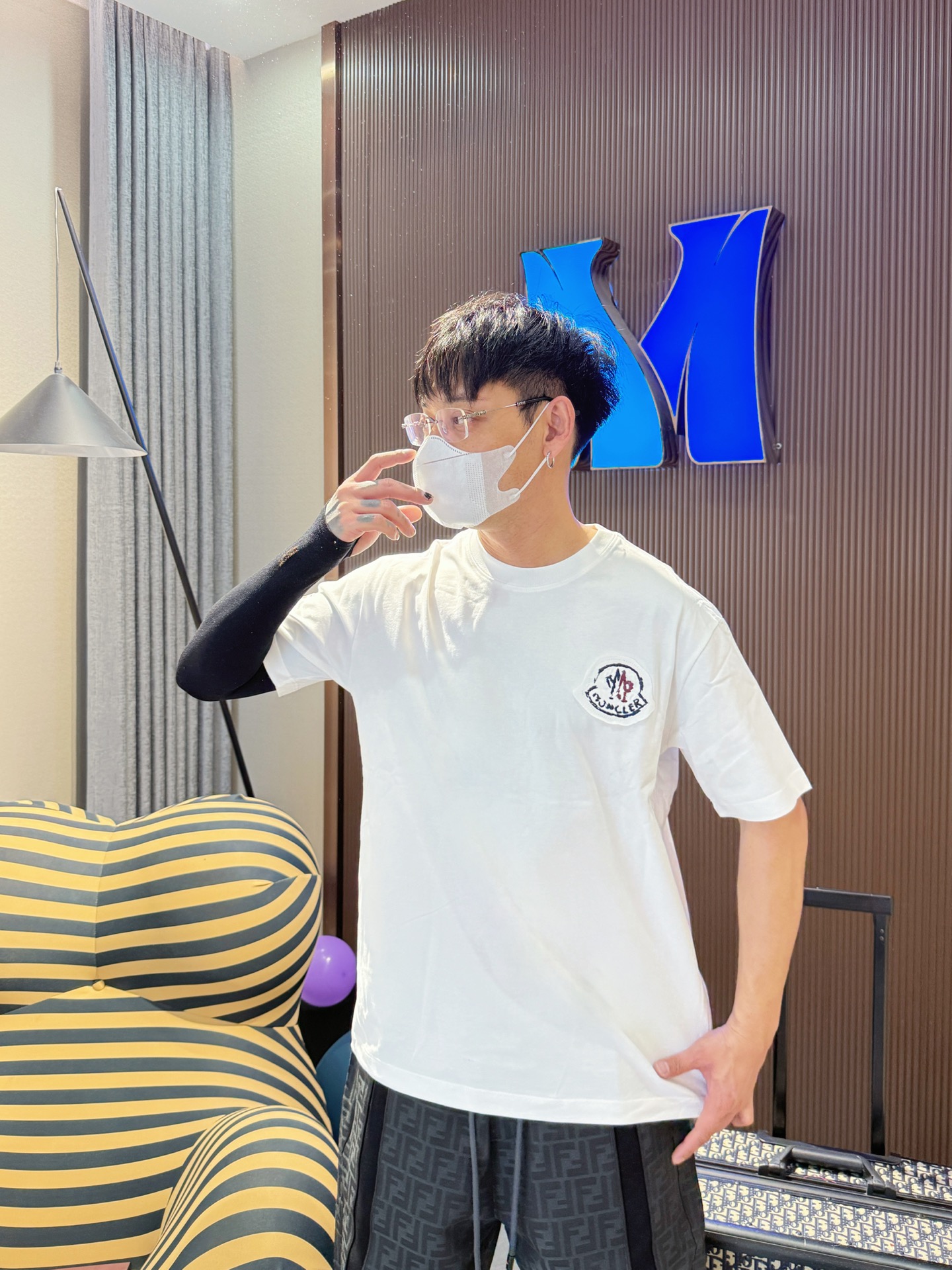 モンクレールtシャツ サイズ感偽物 通気性いい トップス 純綿 プリント 半袖 ホワイト_3