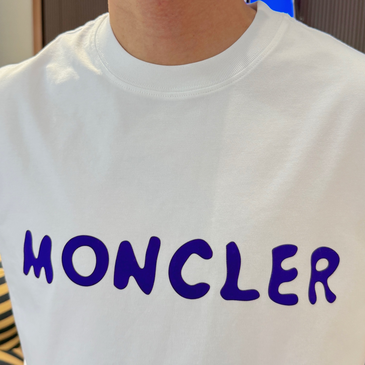 お得品‼tシャツ モンクレールＮ級品 通気性いい トップス 純綿 プリント 半袖 ホワイト_8