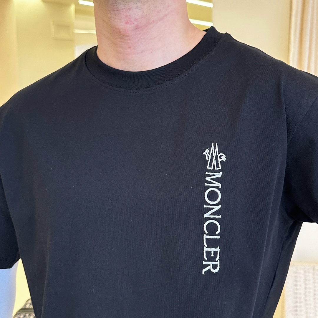 モンクレールキッズtシャツスーパーコピー シンプル トップス 純綿 プリント 半袖 ブラック_7