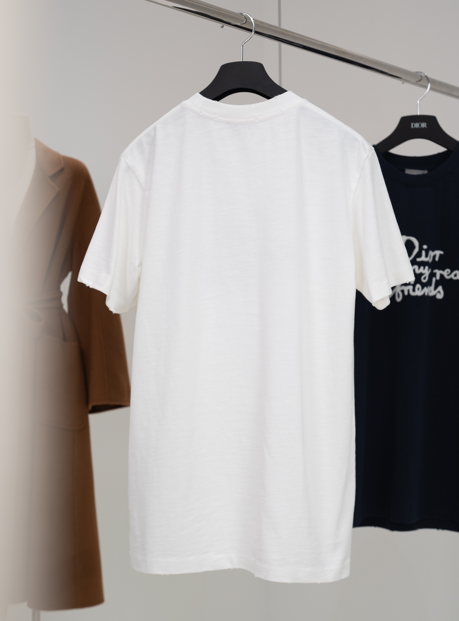 dior tシャツ偽物 ゆったり プリント 純綿 トップス 半袖 シンプル ホワイト_8
