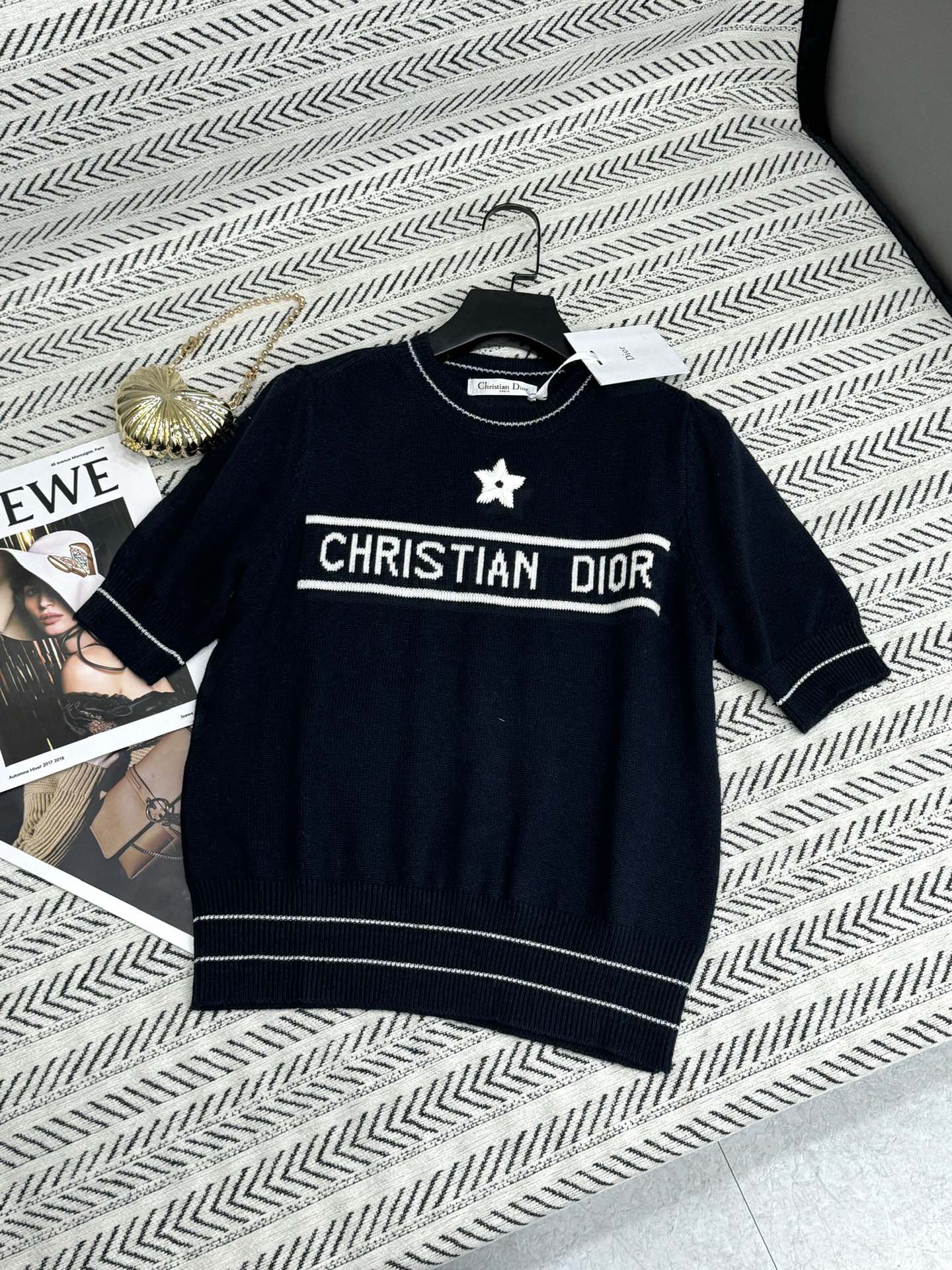 ディオールのtシャツ偽物 ゆったり 純綿 トップス 短袖 柔らかい 2色可選_6