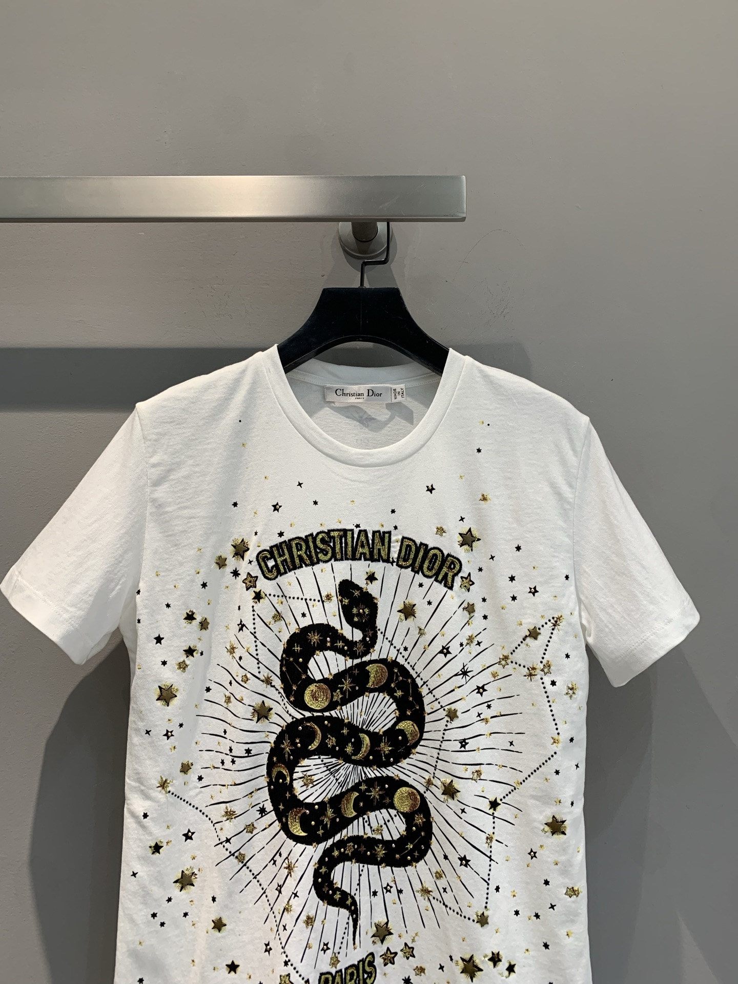 ディオール アトリエ tシャツコピー ゆったり 純綿 トップス 短袖 柔らかい ホワイト_2