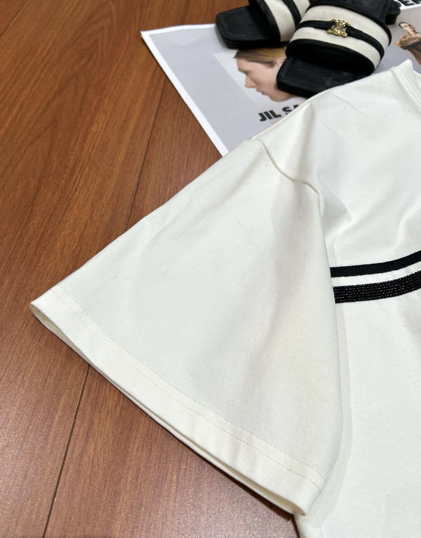 メンズ ディオール tシャツコピー ゆったり 純綿 トップス 短袖 柔らかい プリント ホワイト_4