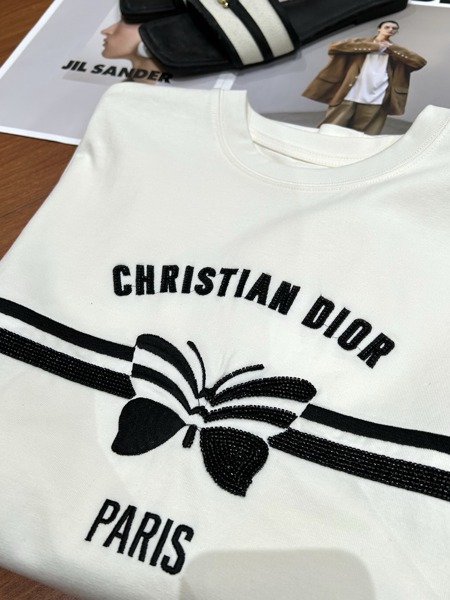 メンズ ディオール tシャツコピー ゆったり 純綿 トップス 短袖 柔らかい プリント ホワイト_6