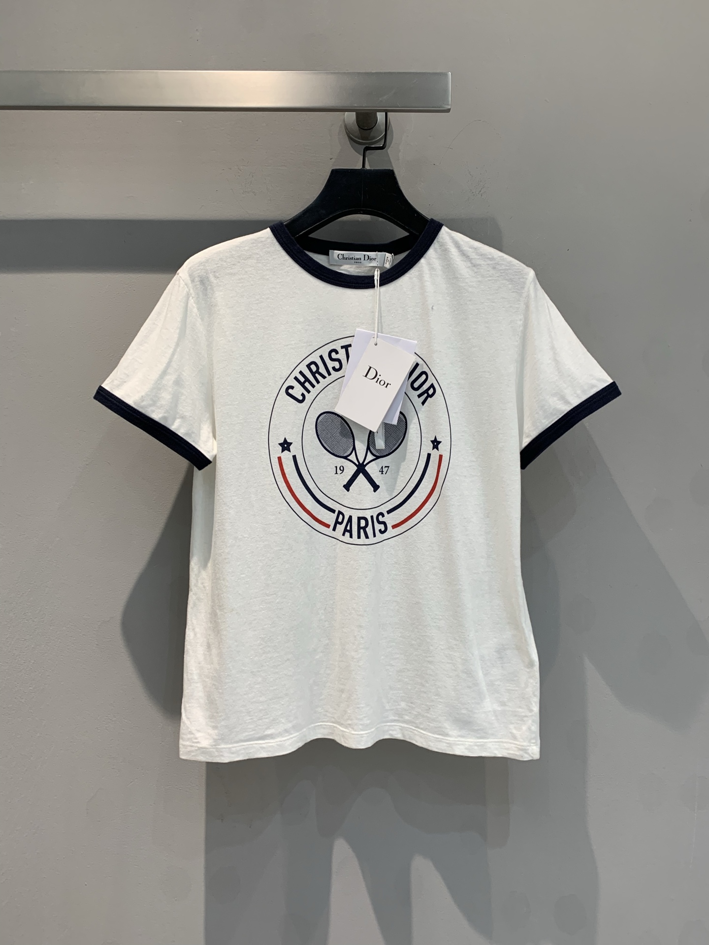 ディオールキッズ tシャツスーパーコピー 純綿 トップス 短袖 柔らかい プリント ホワイト_1