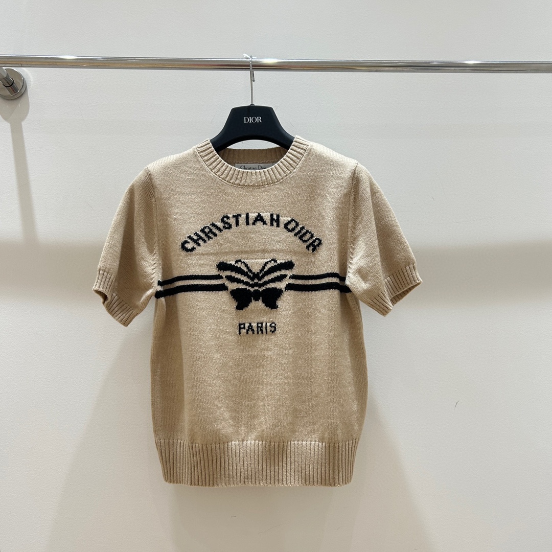ディオール tシャツ偽物 夏新作 星 シンプル 純綿 トップス 短袖 ファッション 多色可選_3