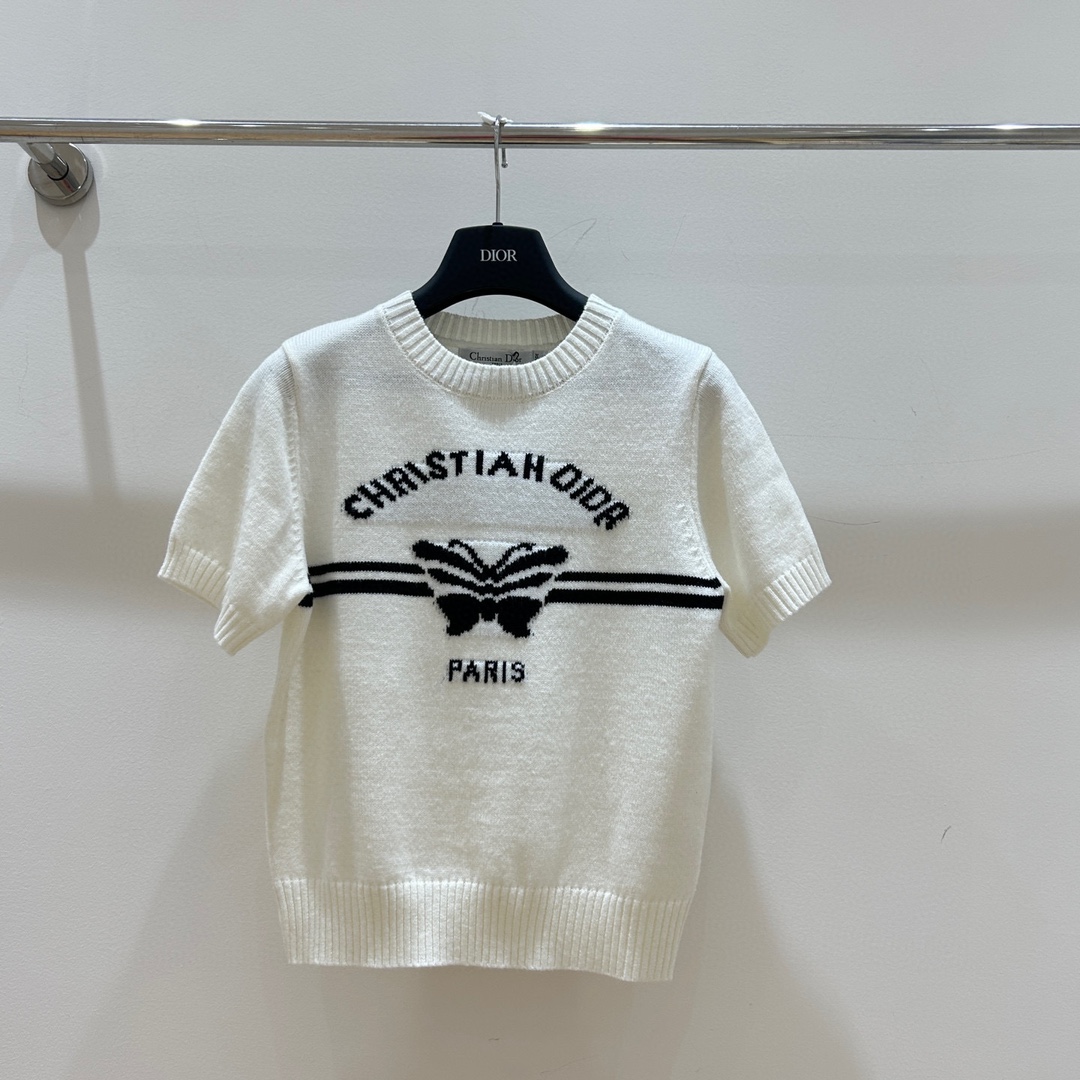 ディオール tシャツ偽物 夏新作 星 シンプル 純綿 トップス 短袖 ファッション 多色可選_4
