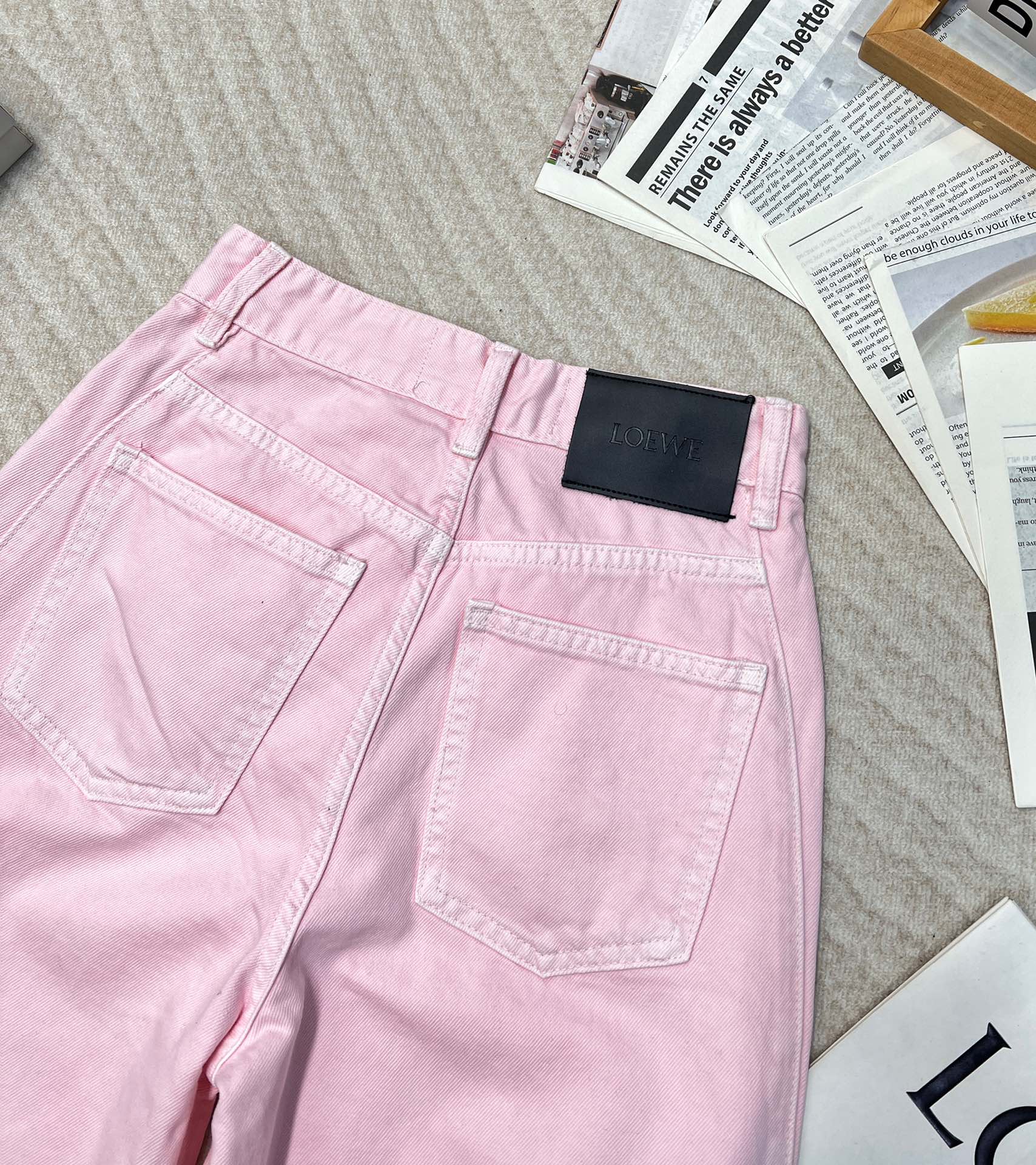 ロエベジーンズＮ級品 カジュアルパンツ ズボン デニム ゆったり L105270 ピンク_10