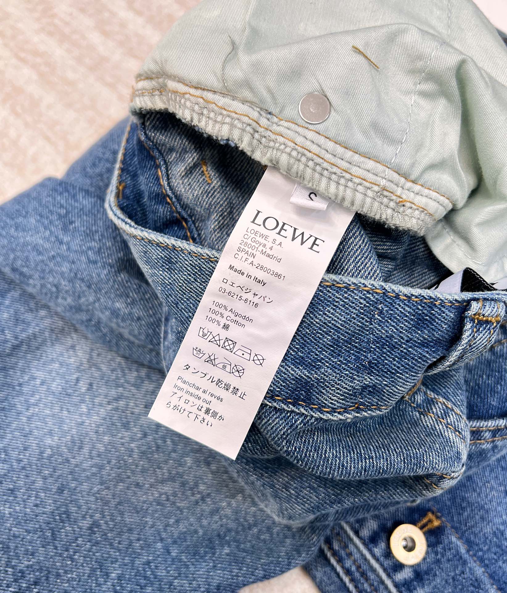 loewe アナグラム デニム偽物 ジーンズ カジュアルパンツ ズボン ゆったり L108270 ブルー_9
