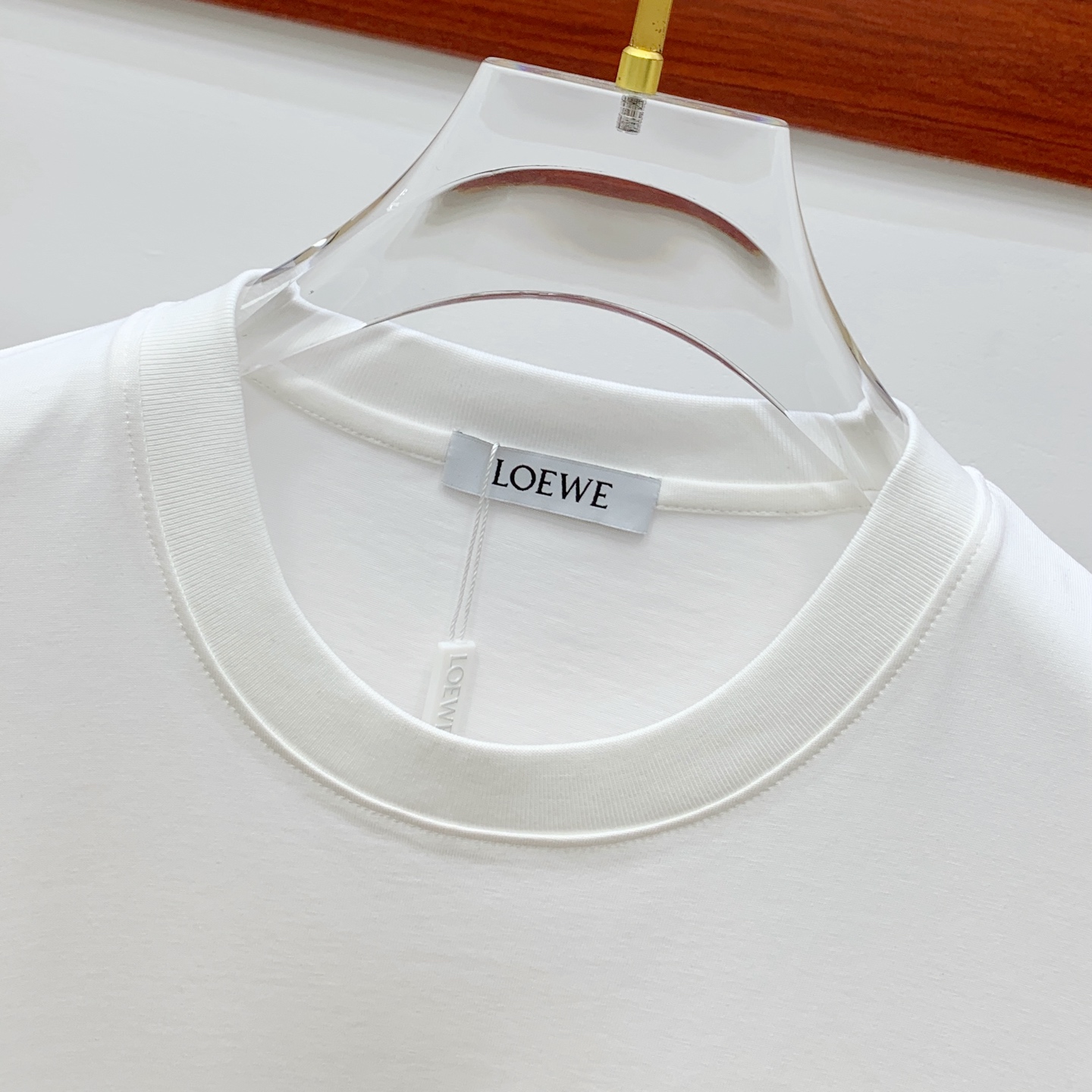 最新販売 ロエベtシャツ メンズコピー 純綿 トップス 半袖 ロゴプリント シンプル ホワイト_3