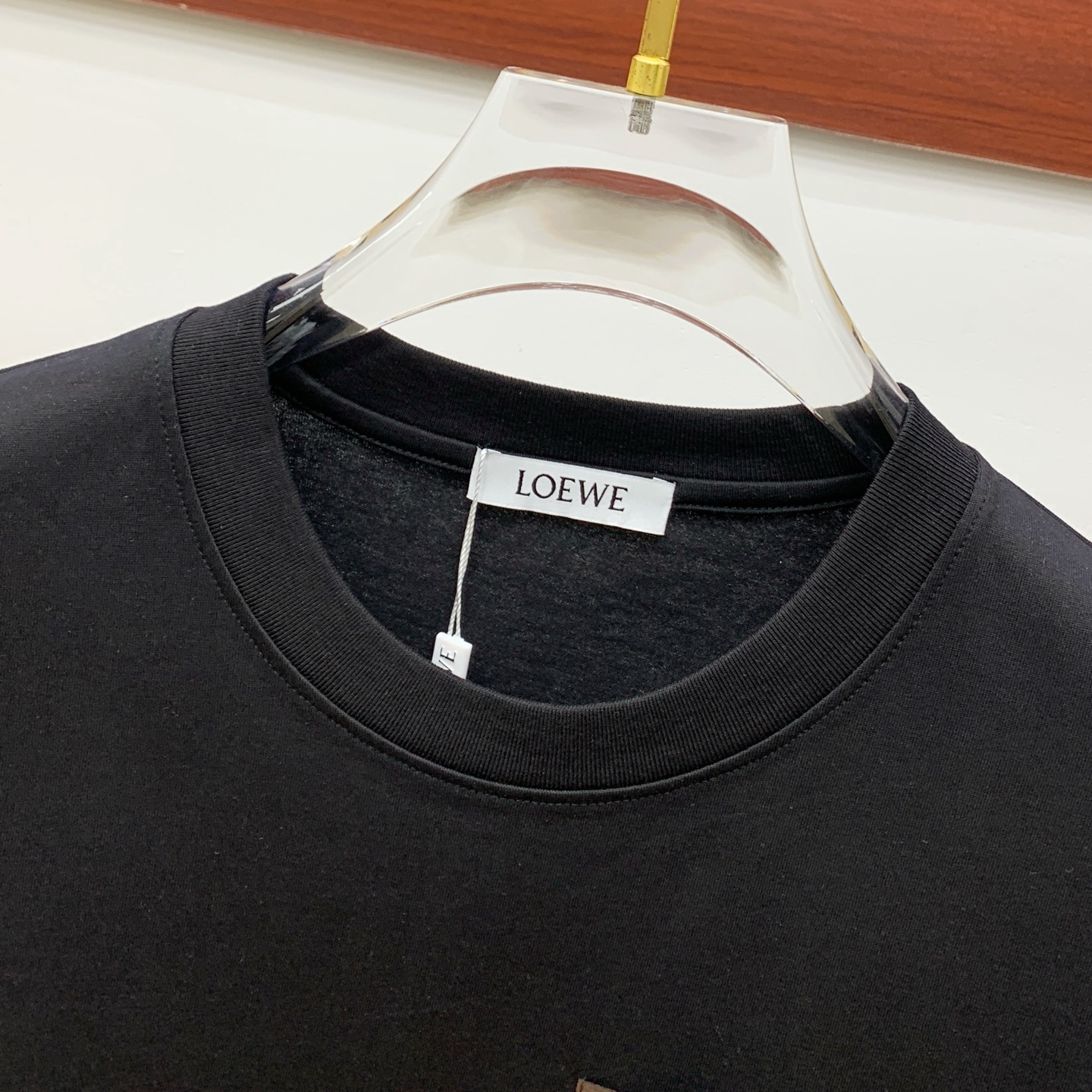 最新販売 ロエベtシャツ コーデスーパーコピー 純綿 トップス 半袖 ロゴプリント シンプル ブラック_4
