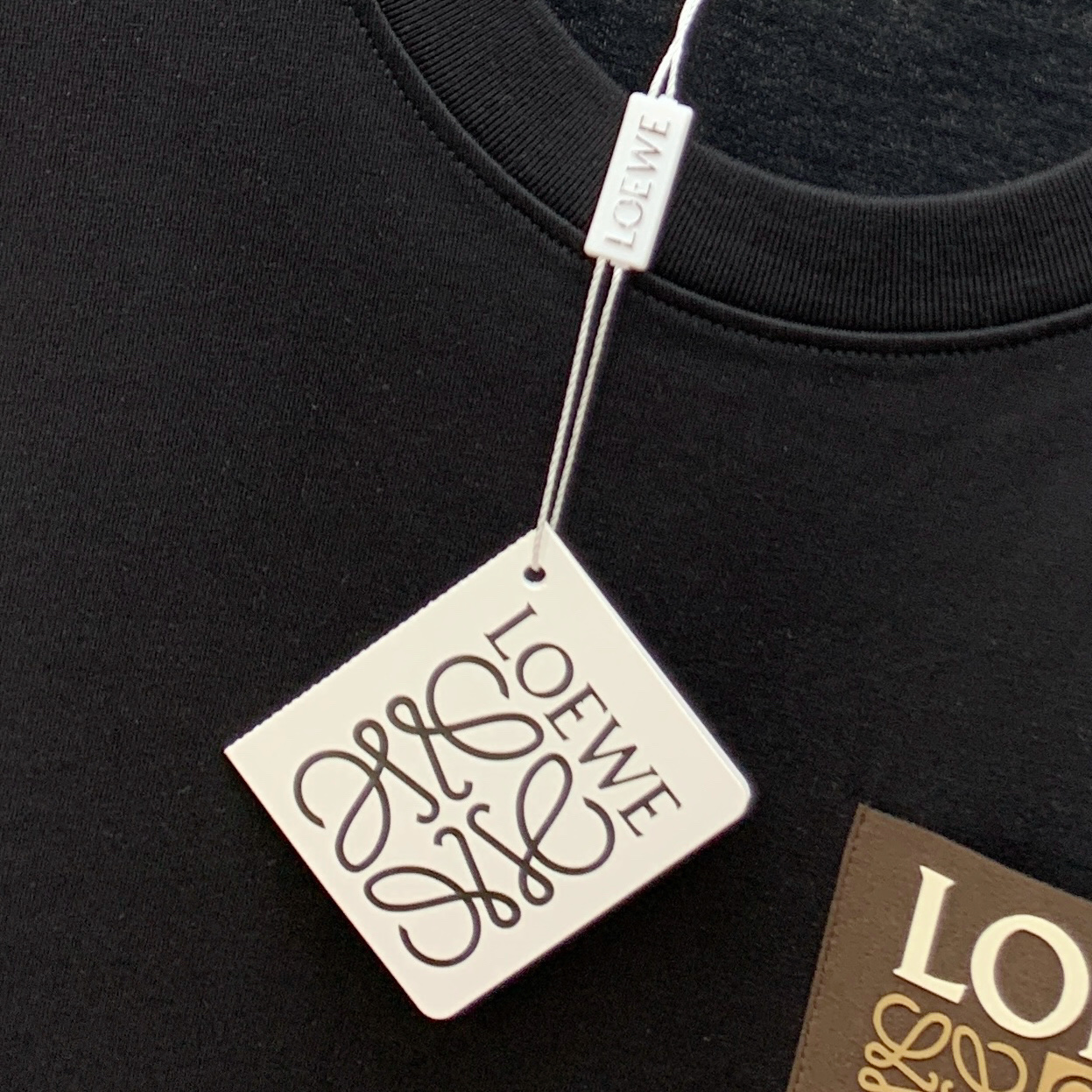 最新販売 ロエベtシャツ コーデスーパーコピー 純綿 トップス 半袖 ロゴプリント シンプル ブラック_7