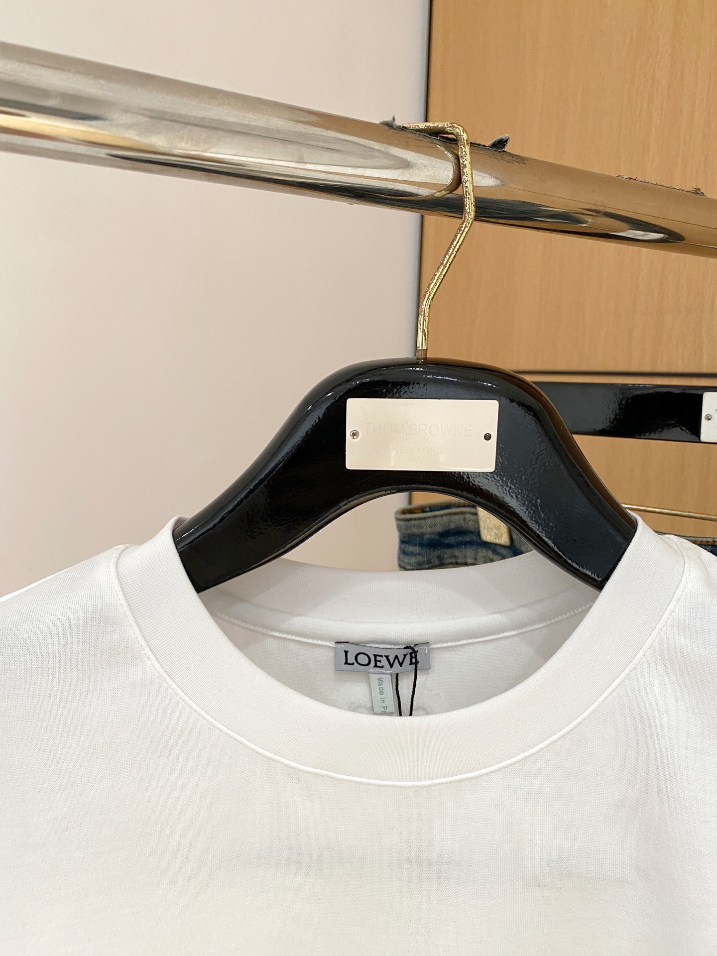 ロエベtシャツ 安い偽物 通気性いい 柔らかい 純綿 トップス 短袖 ロゴプリント ホワイト_2