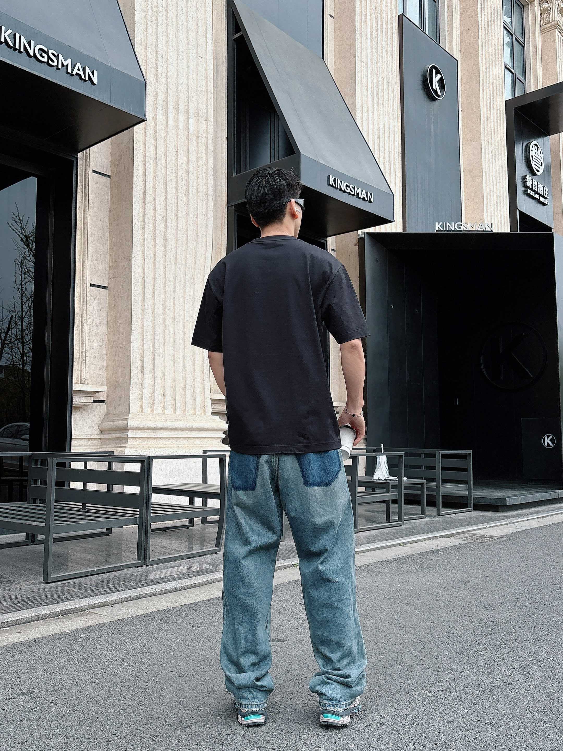 ロエベtシャツコーデＮ級品 通気性いい 柔らかい 純綿 トップス 短袖 ロゴプリント ブラック_7