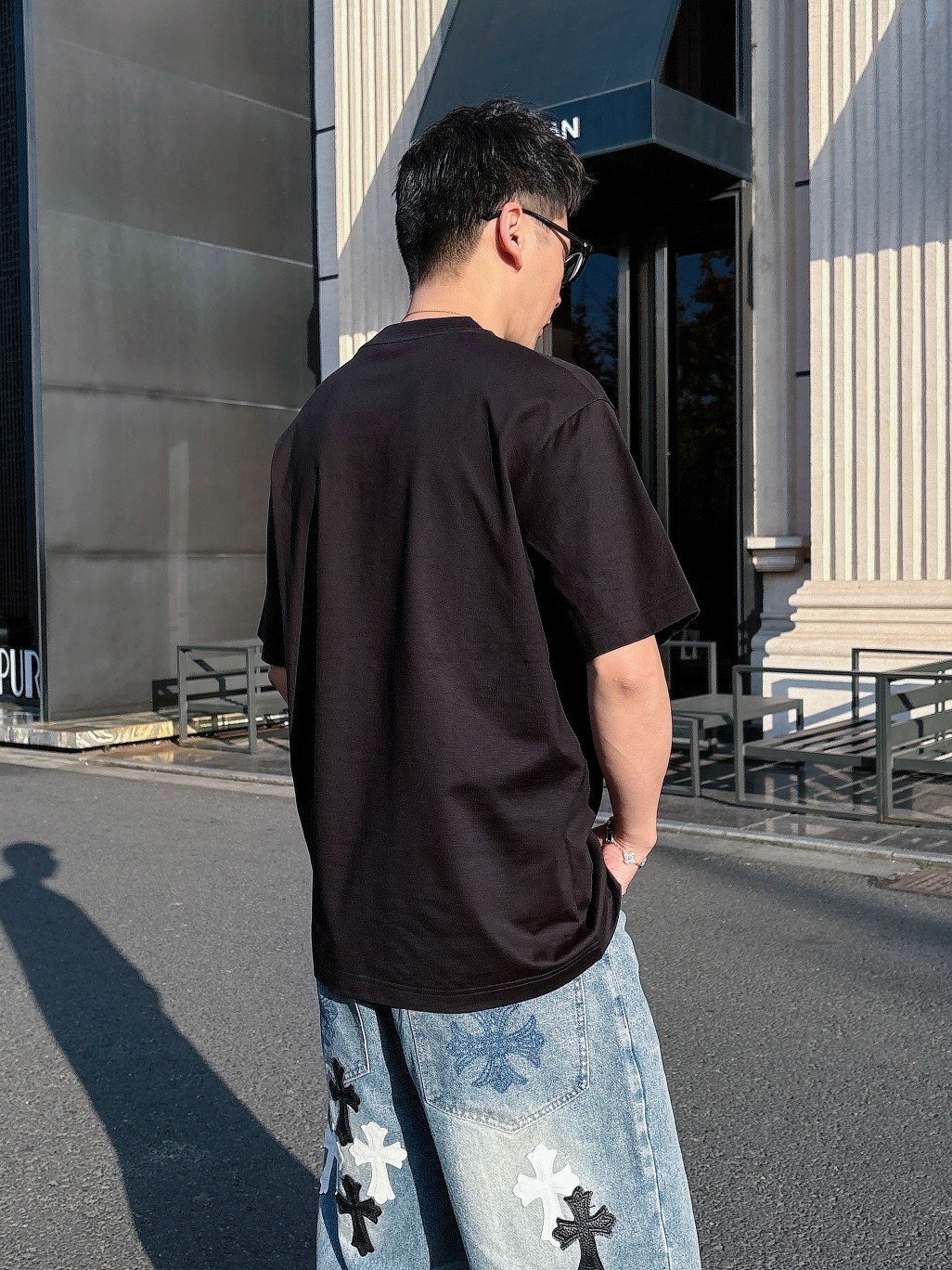 最新到着‼ロエベ tシャツサイズ感偽物 シンプル  純綿 トップス 短袖 ロゴプリント ブラック_7