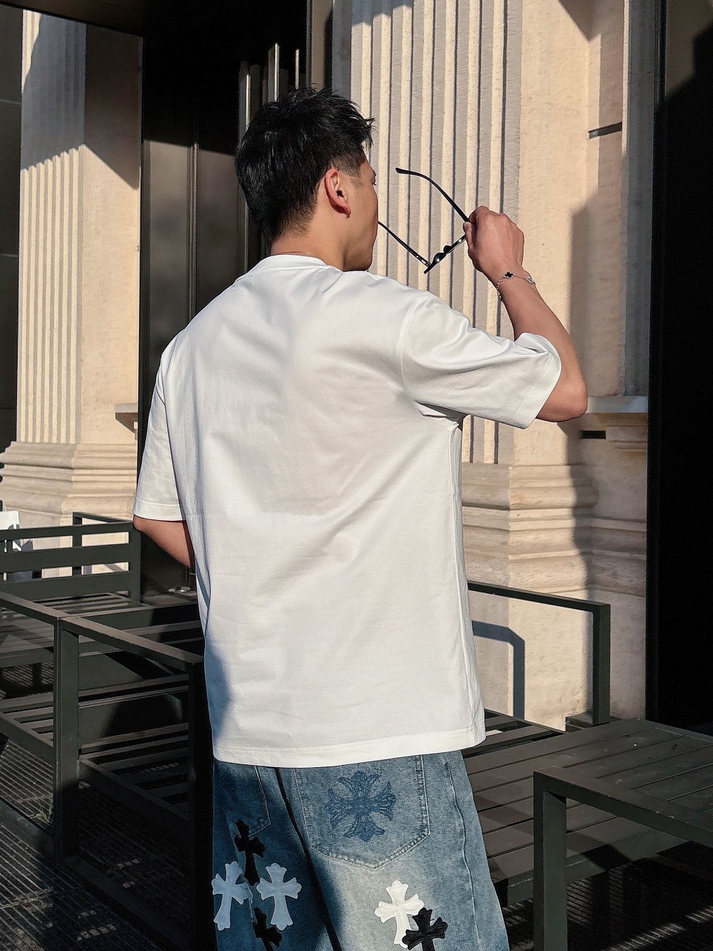 人気流行品 ロエベ tシャツ ロゴコピー シンプル  純綿 トップス 短袖 ロゴプリント ホワイト_7