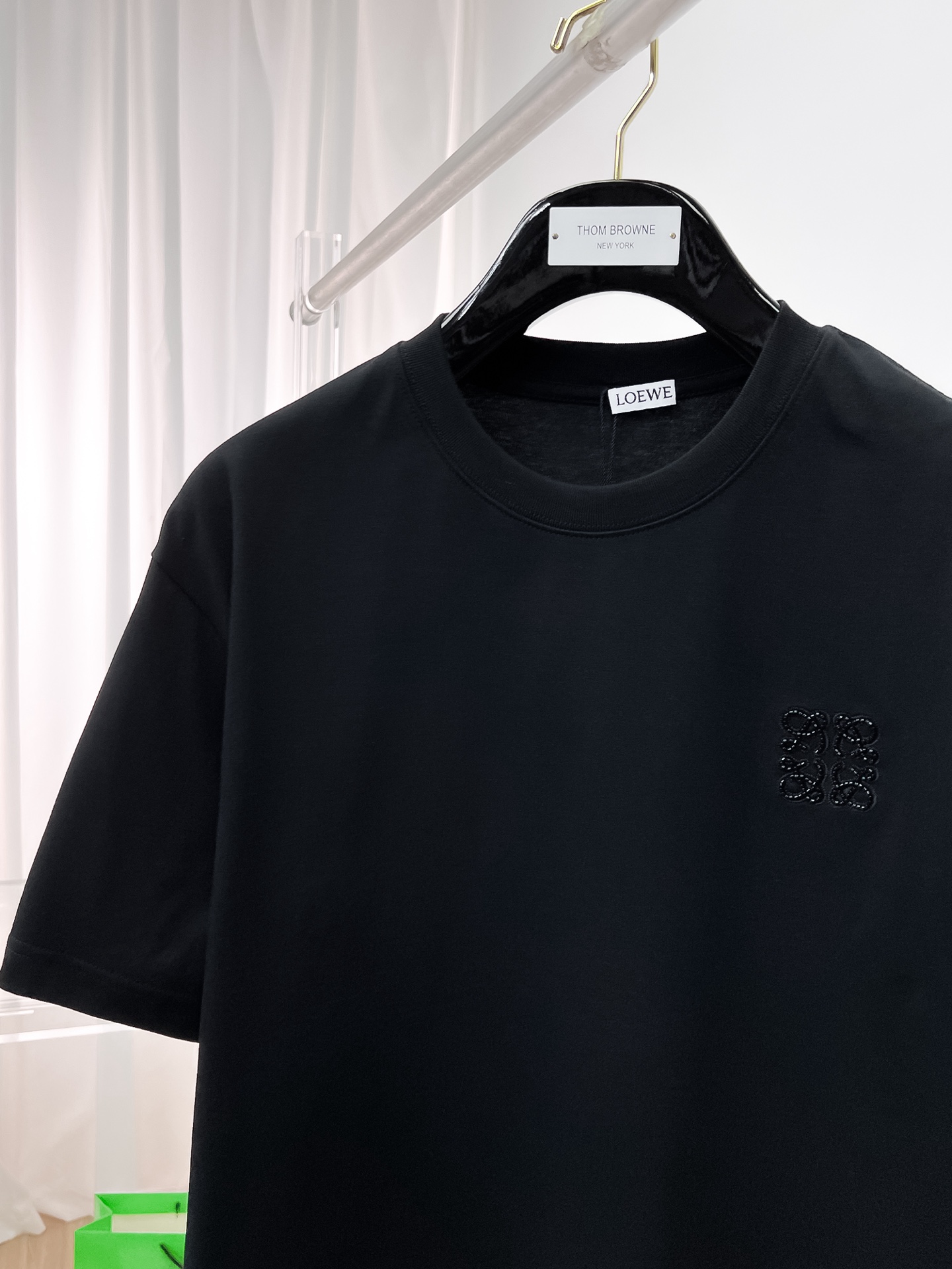 お値打ち価格 ロエベ tシャツ 洗濯コピー ファッション  純綿 トップス 短袖 ブラック_2