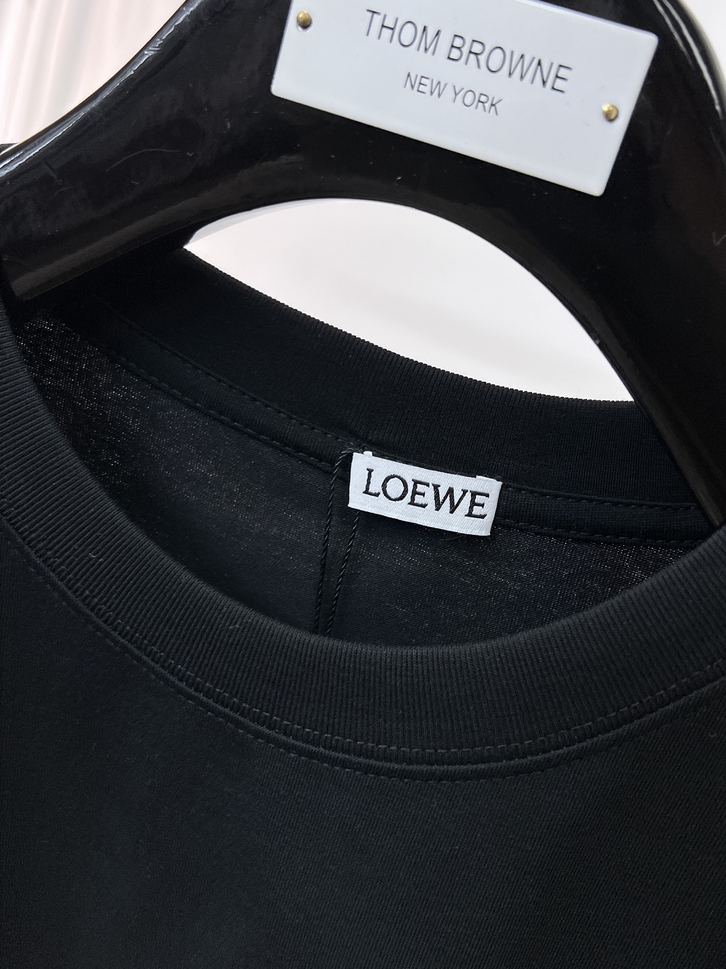 お値打ち価格 ロエベ tシャツ 洗濯コピー ファッション  純綿 トップス 短袖 ブラック_4