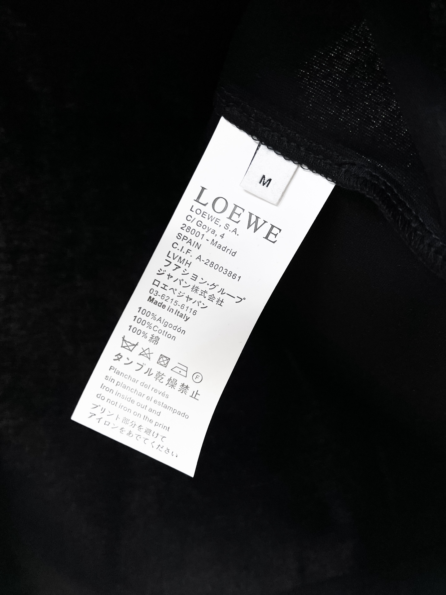 お値打ち価格 ロエベ tシャツ 洗濯コピー ファッション  純綿 トップス 短袖 ブラック_5