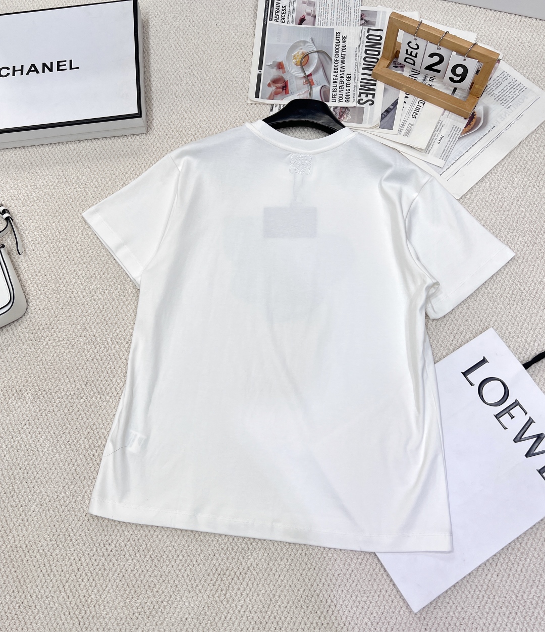 ロエベtシャツバイマＮ級品 プリント ファッション  純綿 トップス 短袖 L611210 ホワイト_2