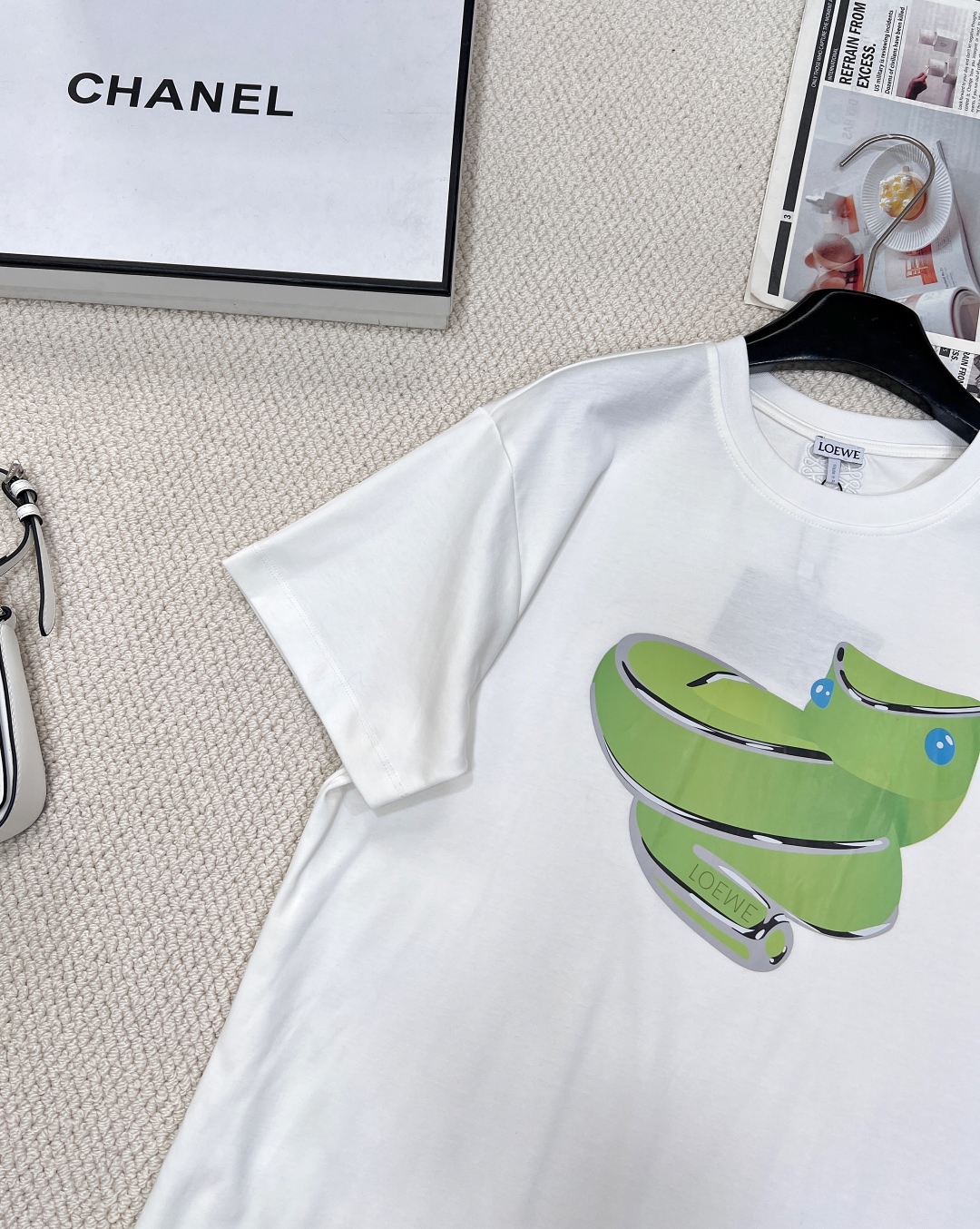ロエベtシャツバイマＮ級品 プリント ファッション  純綿 トップス 短袖 L611210 ホワイト_3