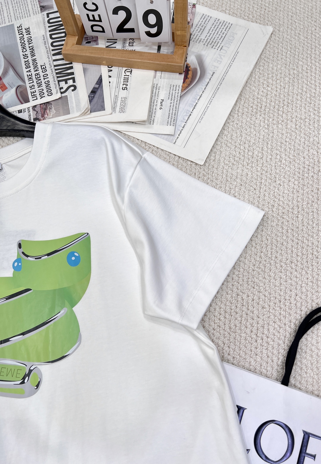 ロエベtシャツバイマＮ級品 プリント ファッション  純綿 トップス 短袖 L611210 ホワイト_6