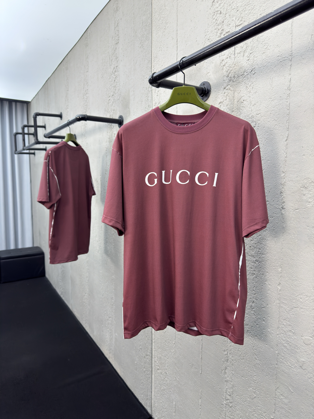 超激得価格 グッチ t シャツ メンズ激安通販 トップス 半袖 純綿 ゆったり レッド_1