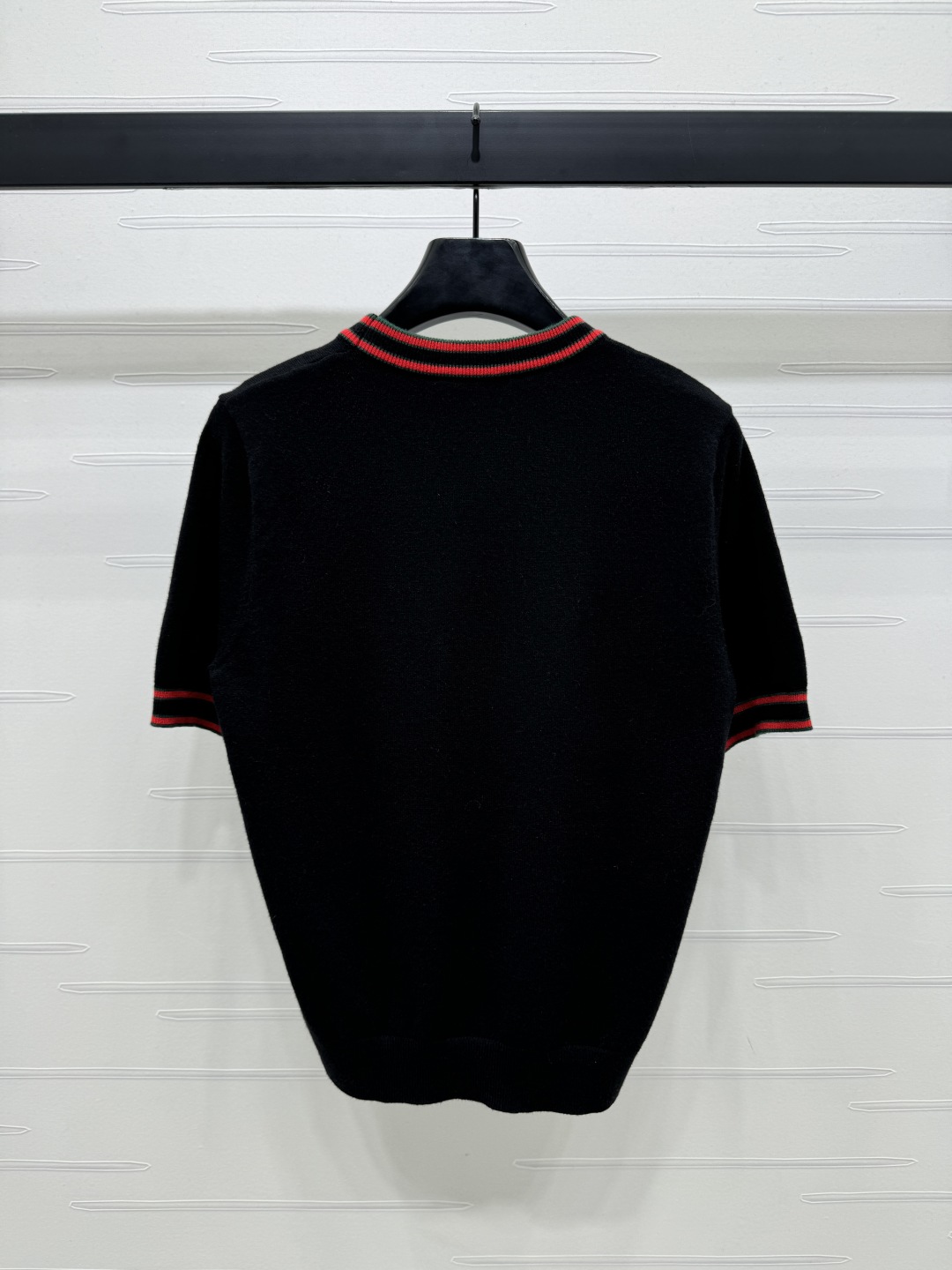 gucci レディ t シャツコピー ニット トップス 短袖 柔らかい 綿 シンプル ブラック_7