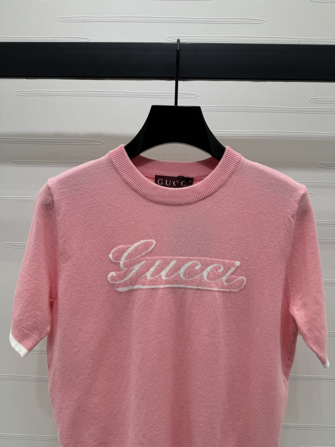 gucci ドナルド t シャツ偽物 ニット トップス 短袖 柔らかい 綿 シンプル ピンク_6