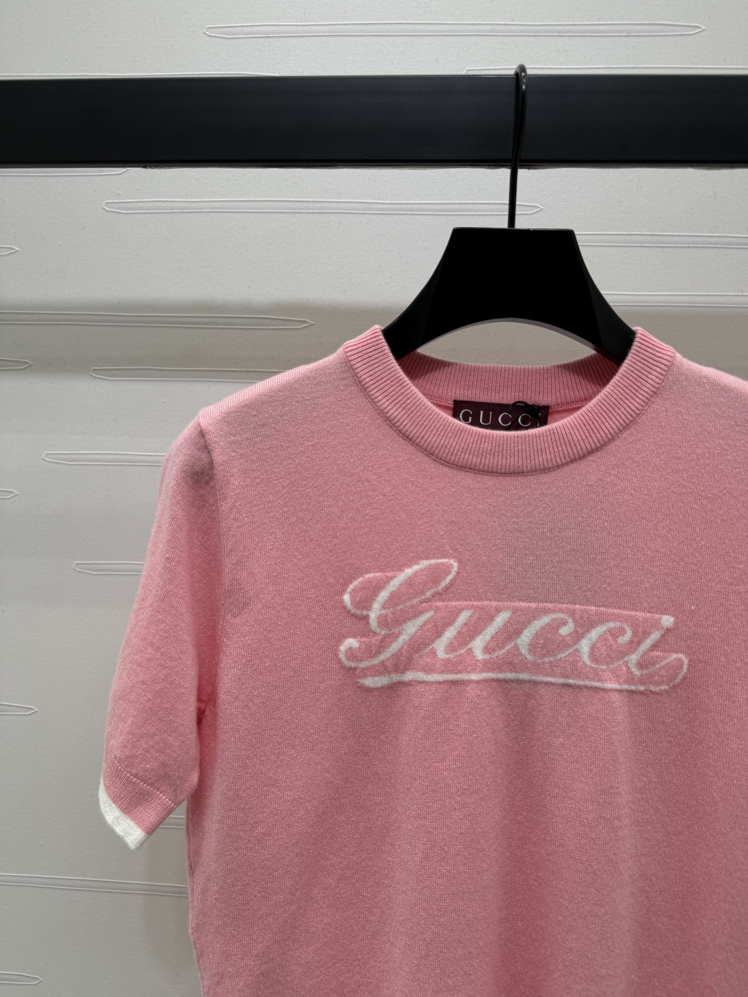 gucci ドナルド t シャツ偽物 ニット トップス 短袖 柔らかい 綿 シンプル ピンク_7
