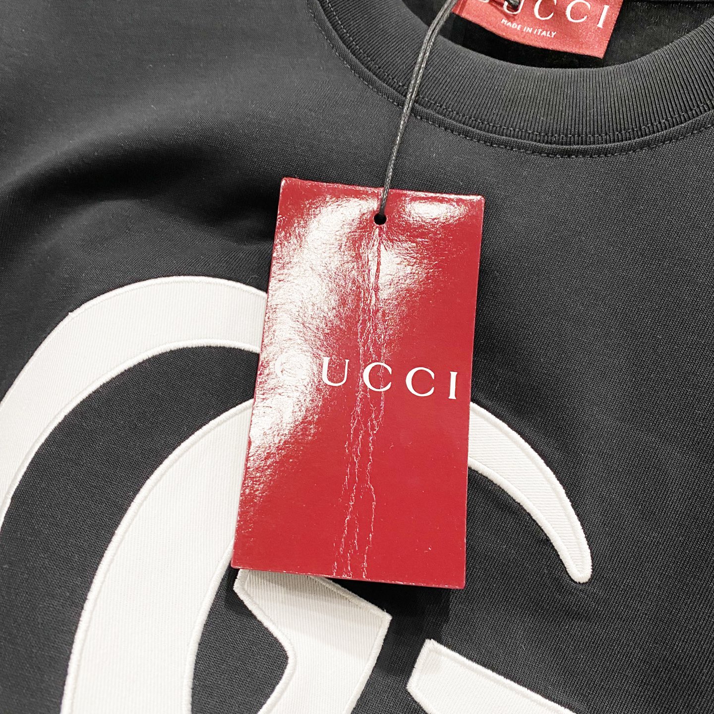 gucci t シャツ いちごコピー プリント トップス 短袖 シンプル 高品質 100％綿 ブラック_4