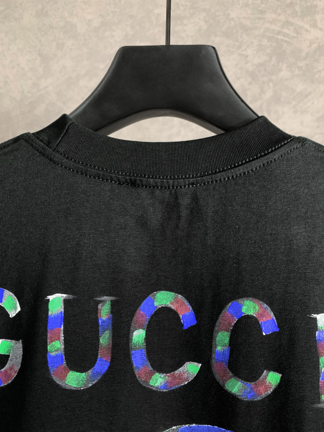 gucci 半袖偽物 プリント トップス tシャツ シンプル 100％綿 柔らかい ブラック_3