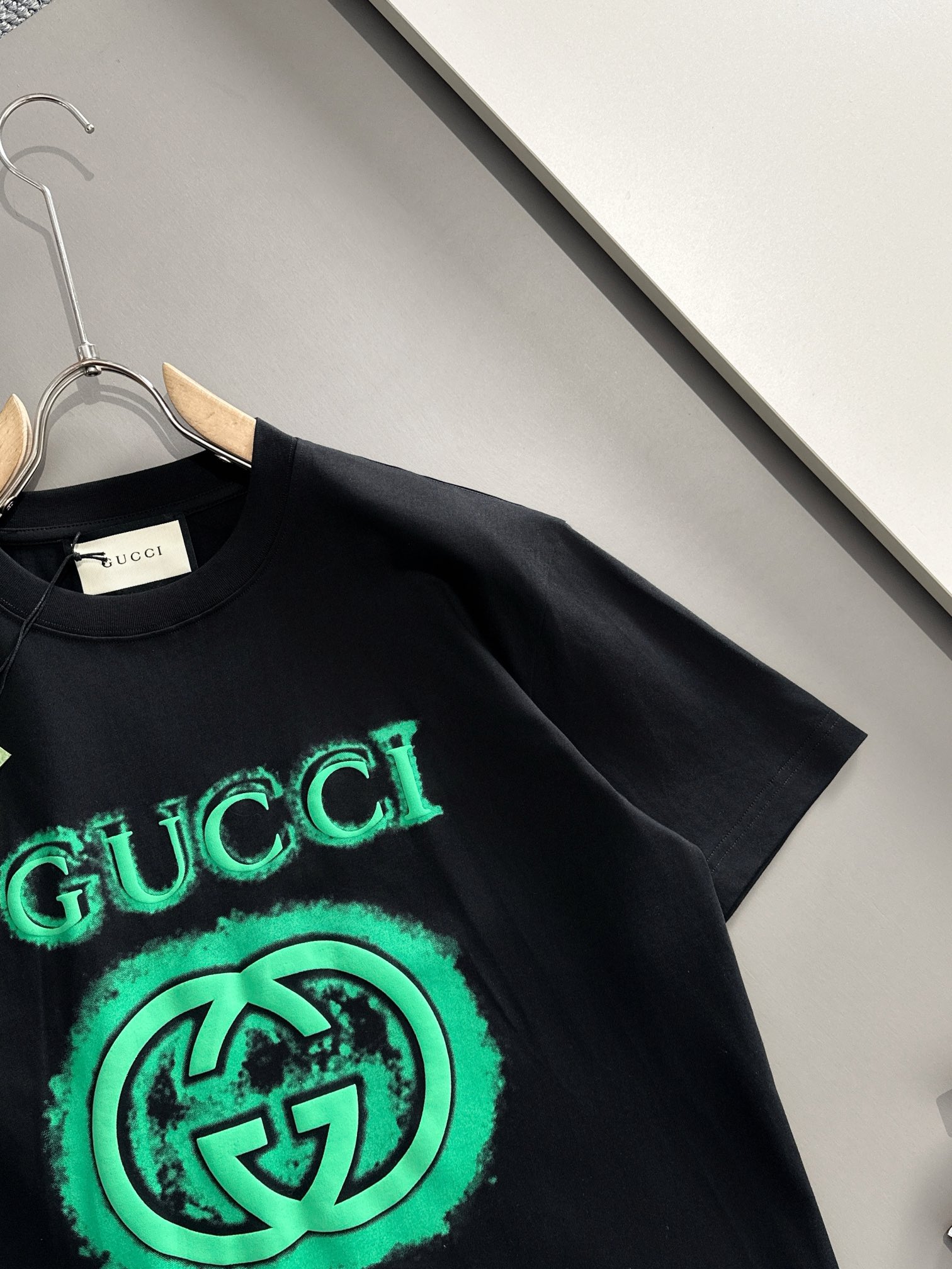 gucci t シャツ ジミン激安通販 プリント トップス tシャツ シンプル 100％綿 柔らかい ブラック_2